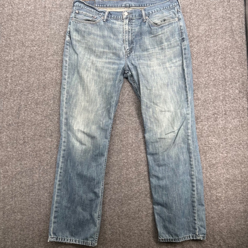 Levis 559 Relaxed Straight Leg Light Wash Blue Denim Jeans Mens 38 Work Jeans